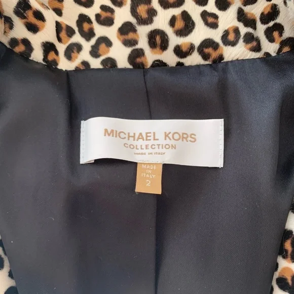 Michael Kors Collection Calf Hair Trench